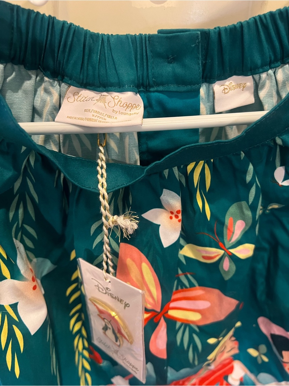 Stitch Shoppe x Disney Teal Floral Skirt